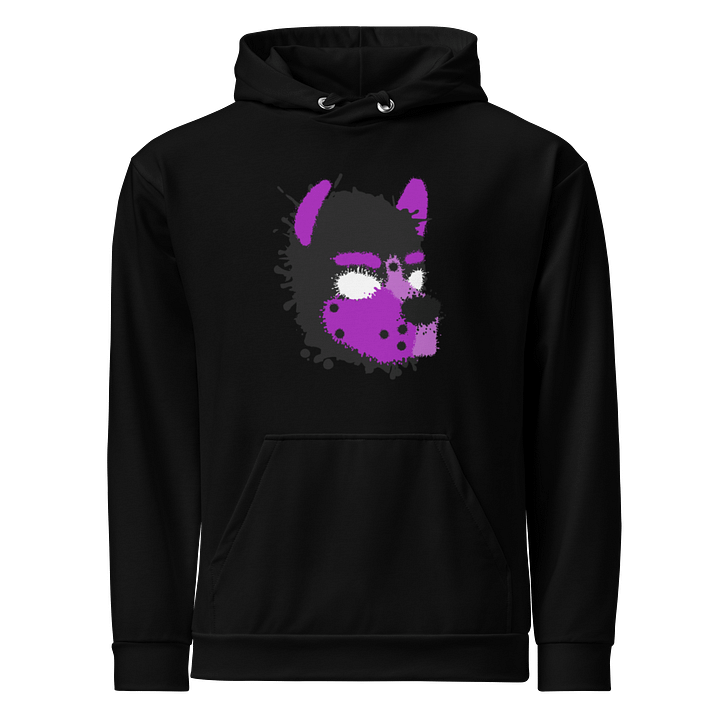 Pup Splatter Hoodie - Black / Purple product image (1)