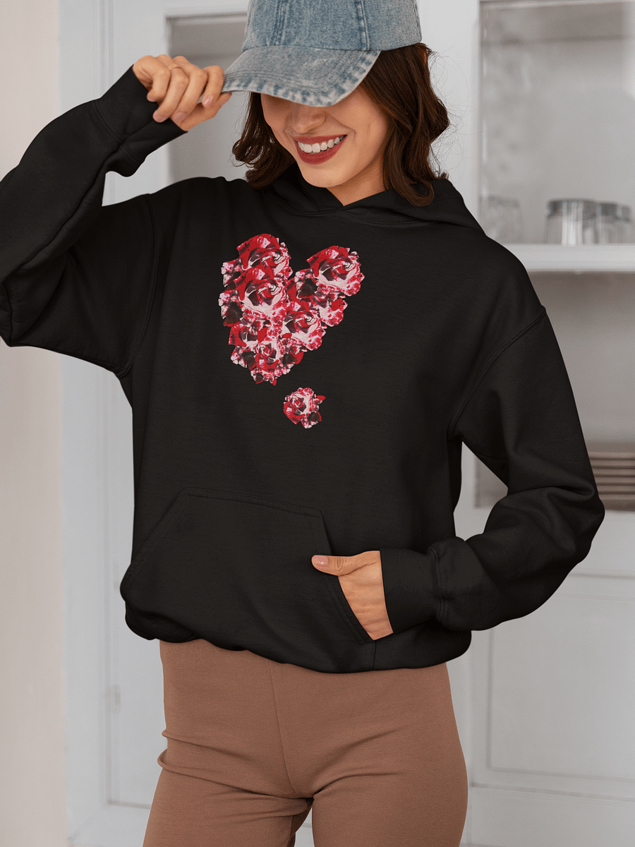 Rose Heart Gildan Hoodie product image (2)