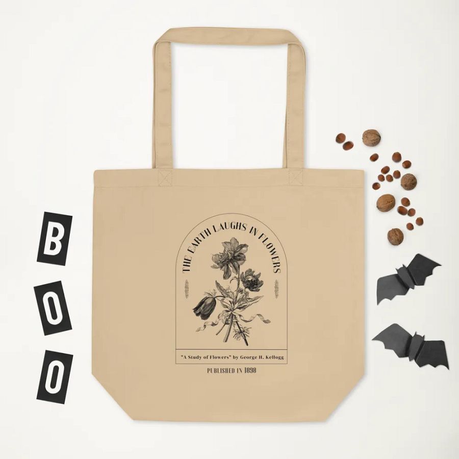 The 'The Earth Laughs in Flowers' Tote Bag product image (7)