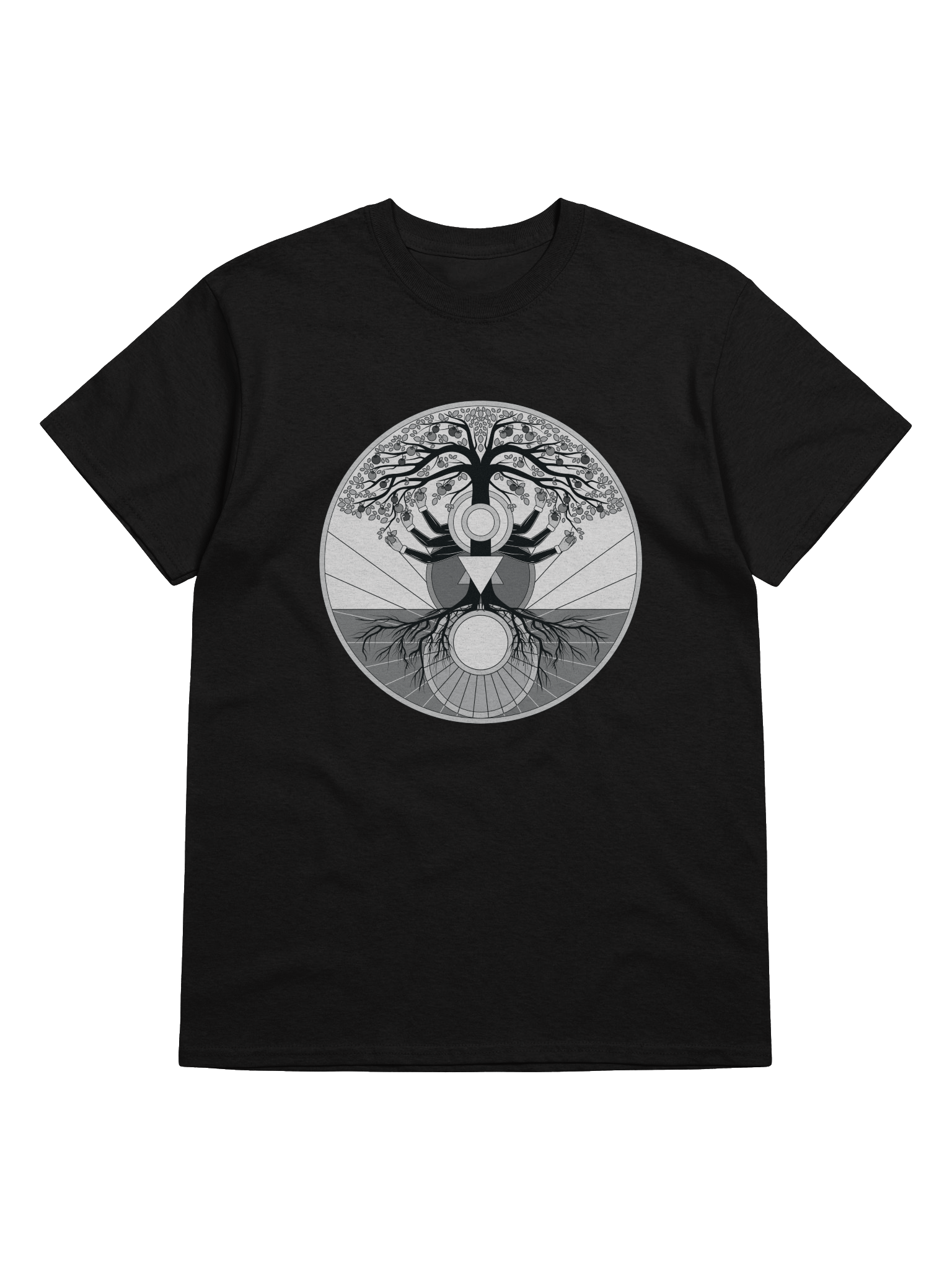 Gildan T (Men's) - Tree of Psyche (Origional B&W) product image (1)