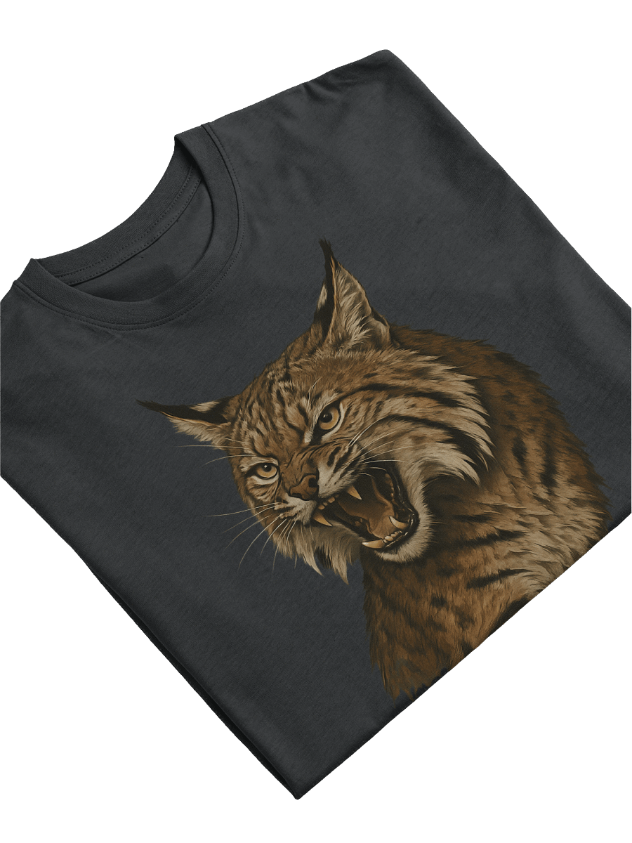 Fierce Lynx Head T-Shirt – Wild Animal Apparel for Men product image (11)