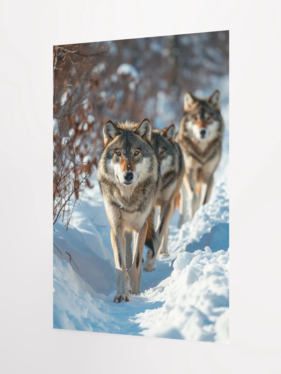 Wolf Pack in Snow: Majestic Winter Scene product image (7)