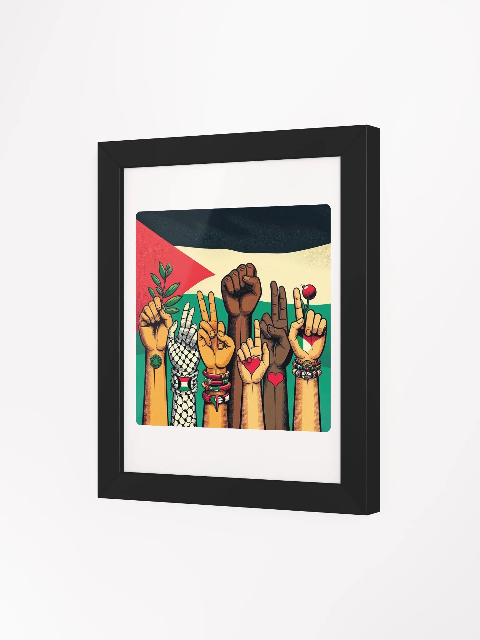 Unity in Diversity Framed Poster | free palestine product image (61)