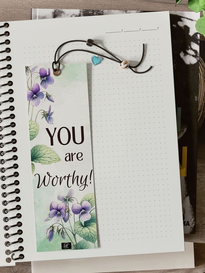 FREE Violet Bookmark Printable, Inspirational Sayings With February's Birth Month Flower product image (2)