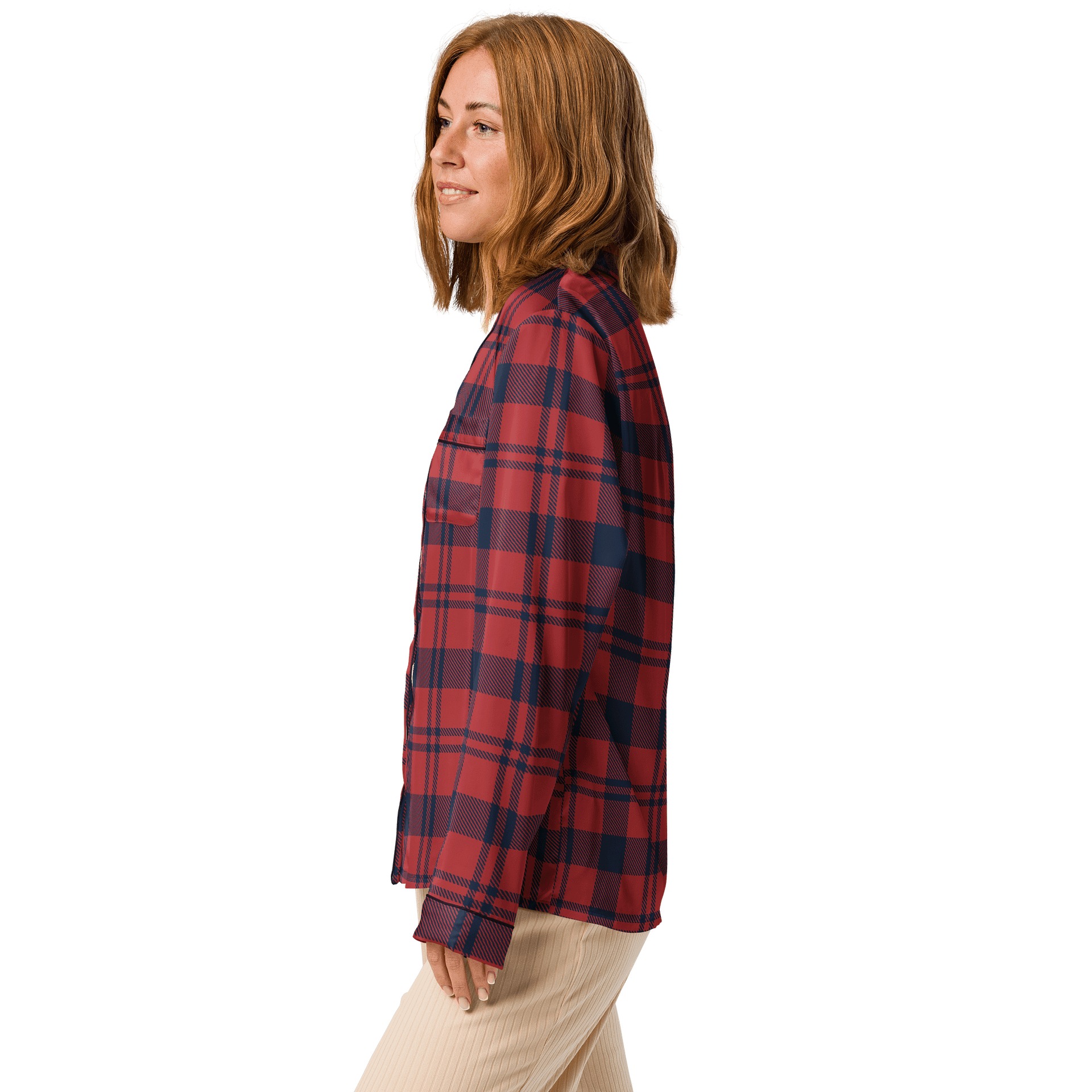Chic Tartan Dream Women's Pajama Top product image (5)