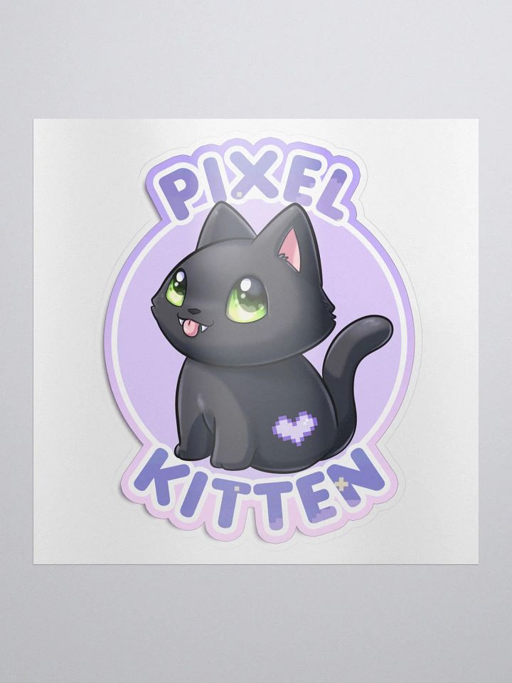 Pixel Kitten Kitty Logo Sticker product image (1)