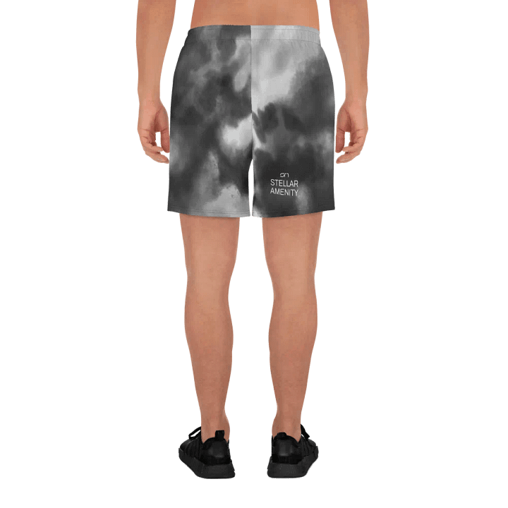 STELLAR AMENITY Nebula Sky Athletic Long Shorts product image (1)