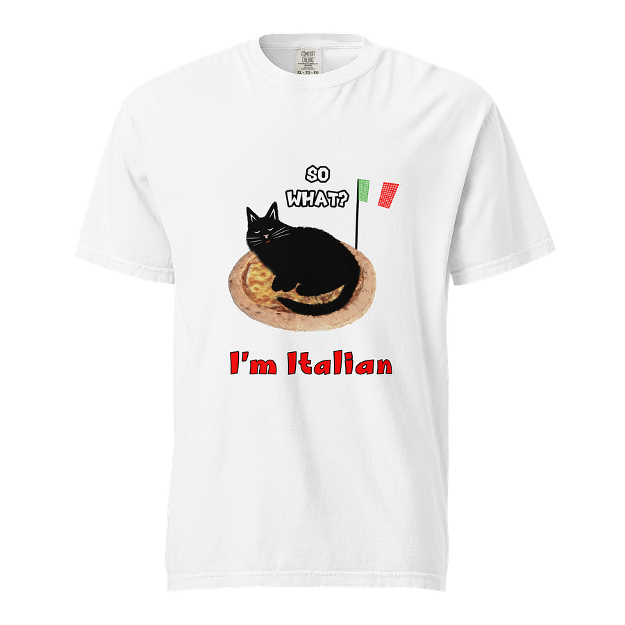 Whimsical Italian Cat Pizza T-Shirt product image (53)