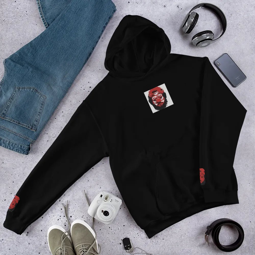 Cheebo the Clown Minimalist Hoodie (Embroidered) product image (5)