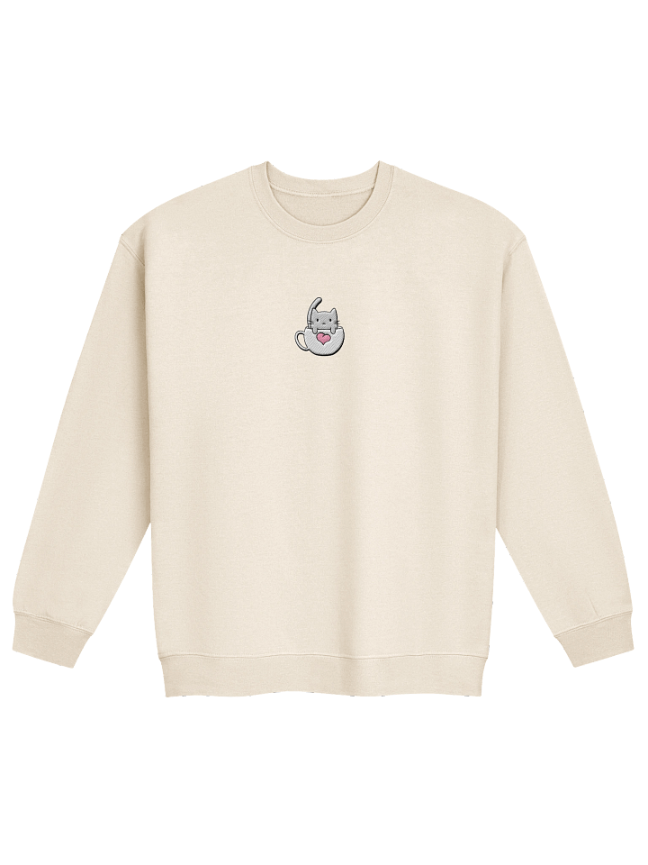 Softie's Café Logo Sweatshirt || Centered, Embroidered product image (1)