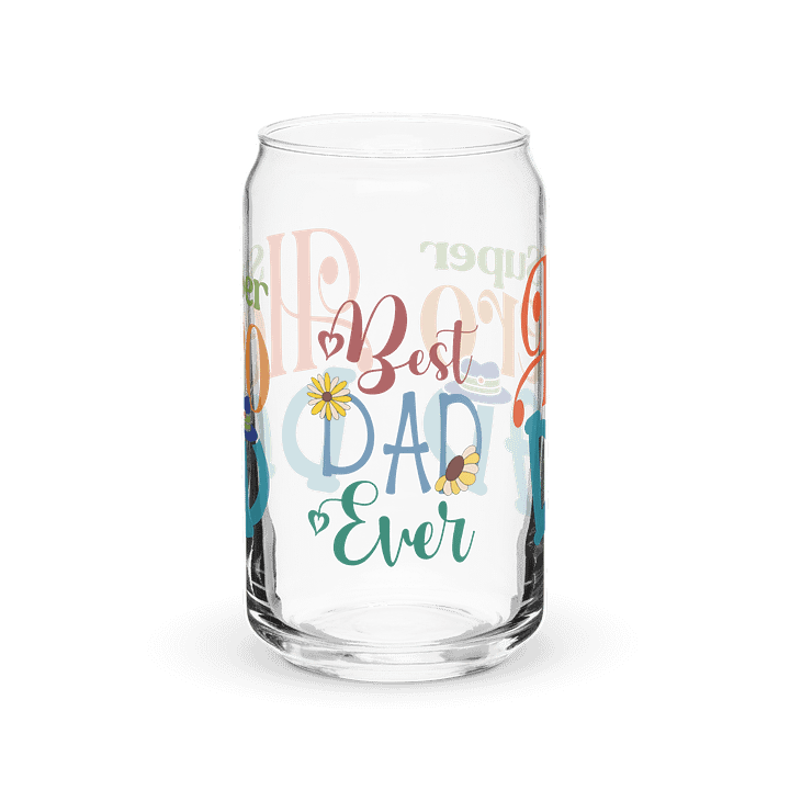 Super Hero Dad Best Dad Ever Can Glass Set product image (2)