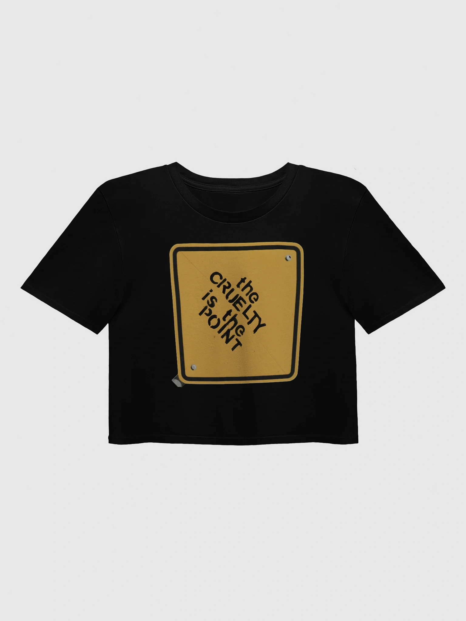 The Cruelty is the Point Crop Top product image (1)