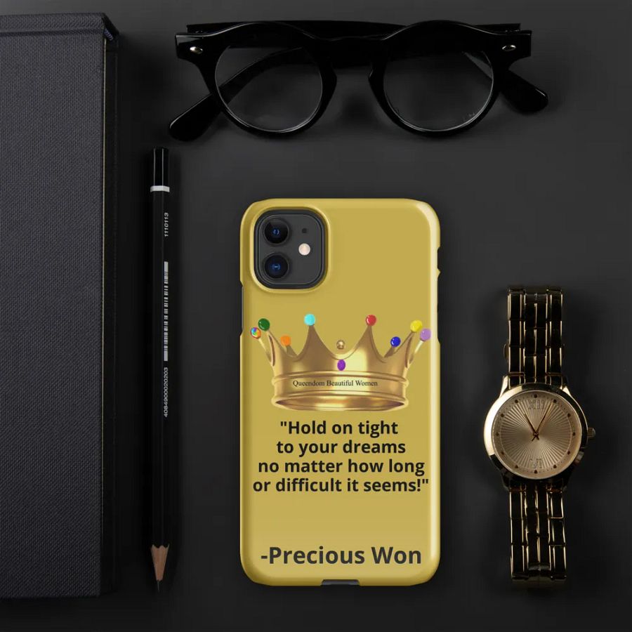 Queendom Beautiful Women iPhone® Snap Case (Gold) product image (4)