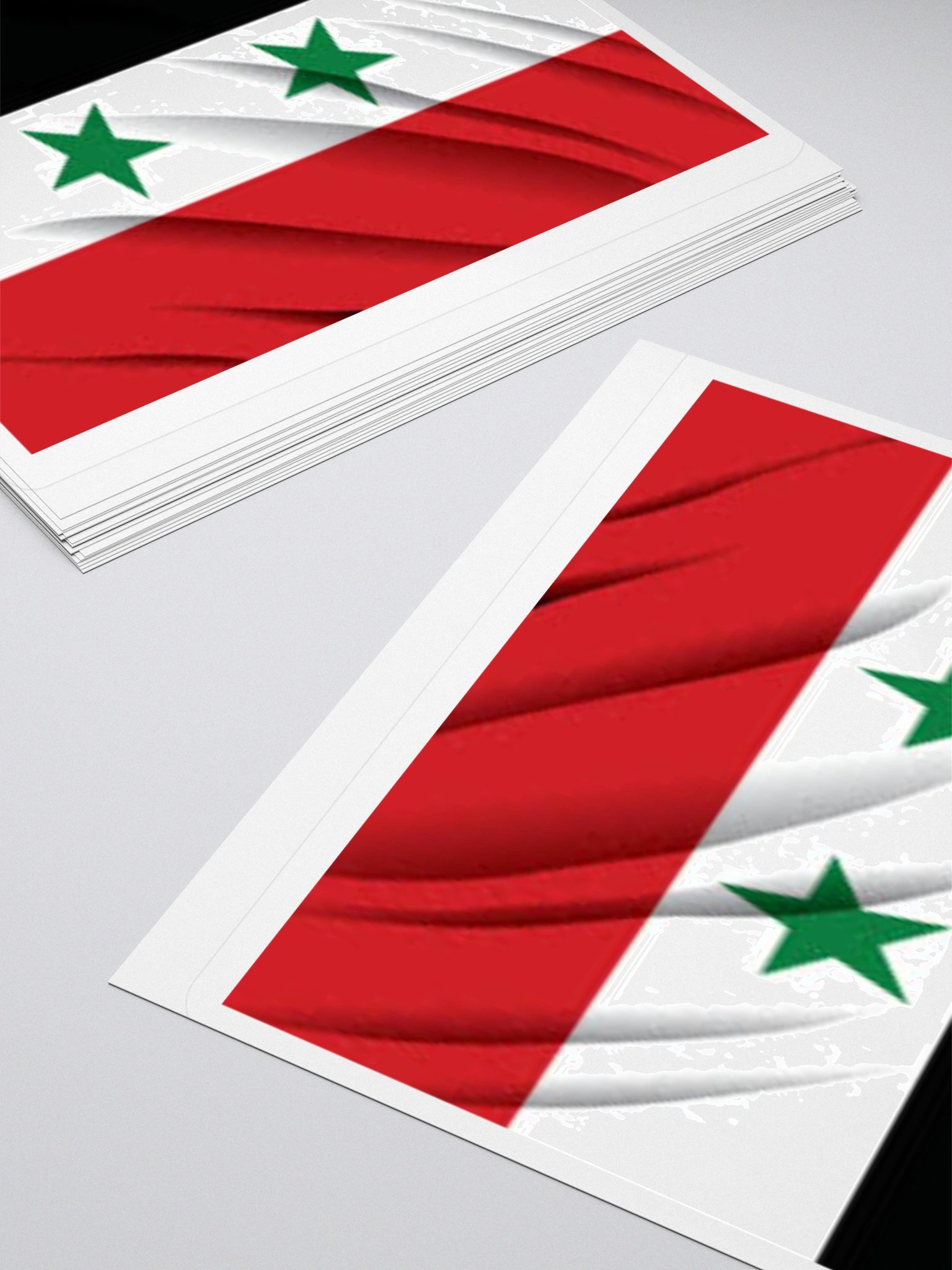 Exclusive Syria Flag Kiss-Cut Stickers - High-Quality Vinyl, Multiple Sizes product image (11)