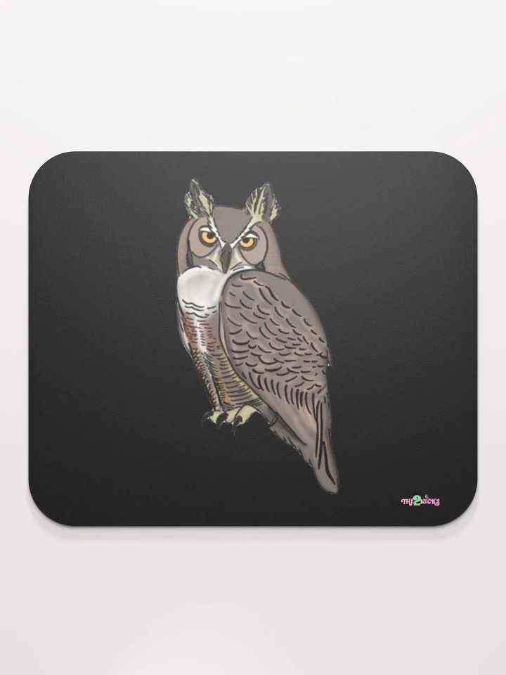 Owl Logo Classic Mouse Pad (Black) product image (1)