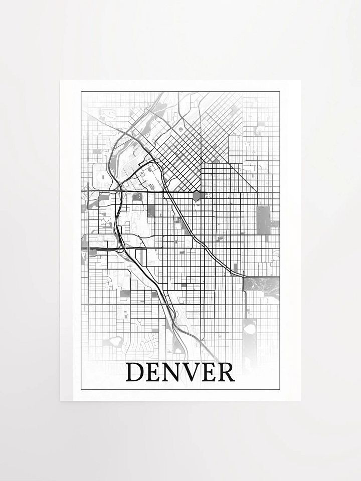 Denver, Colorado, USA, city map print product image (1)