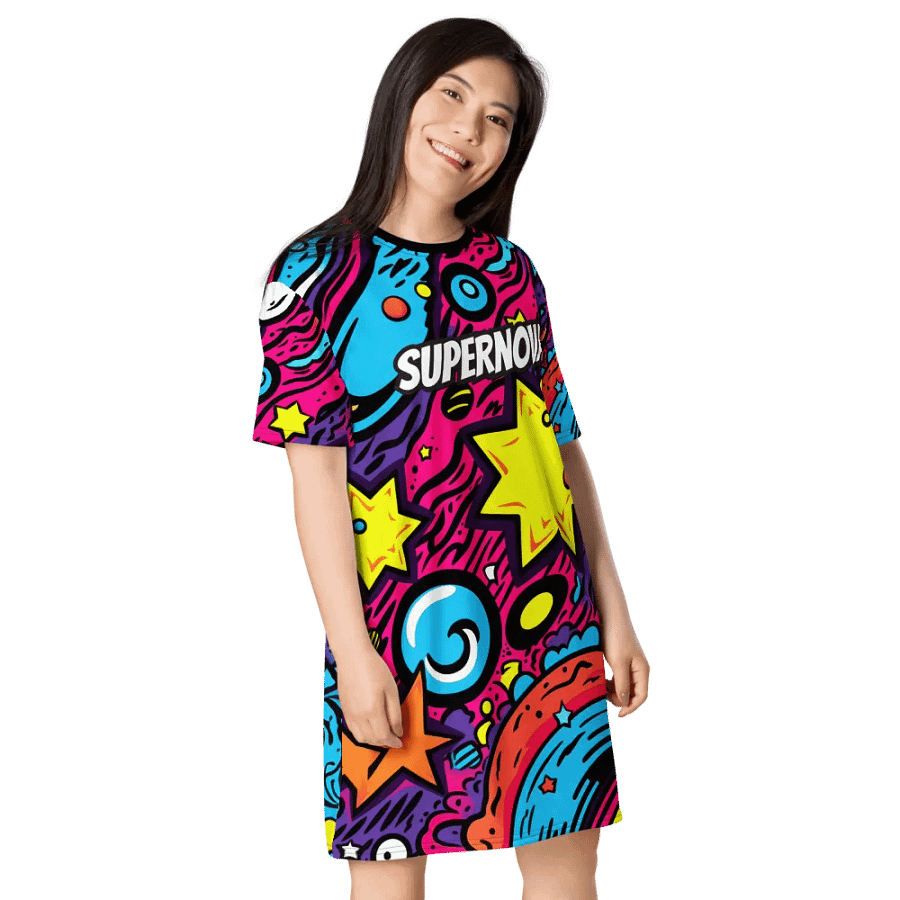 Supernova Dodgeball Club T-Shirt Dress product image (8)