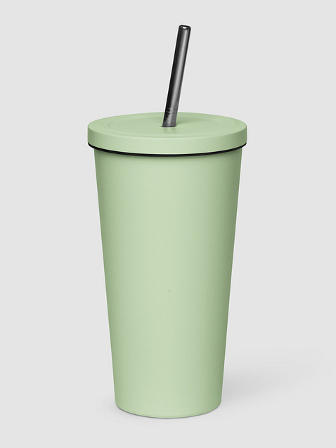 Photo showing Insulated Tumbler with a Straw