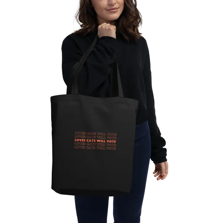 Loves Cats Will Vote Tote Bag product image (2)