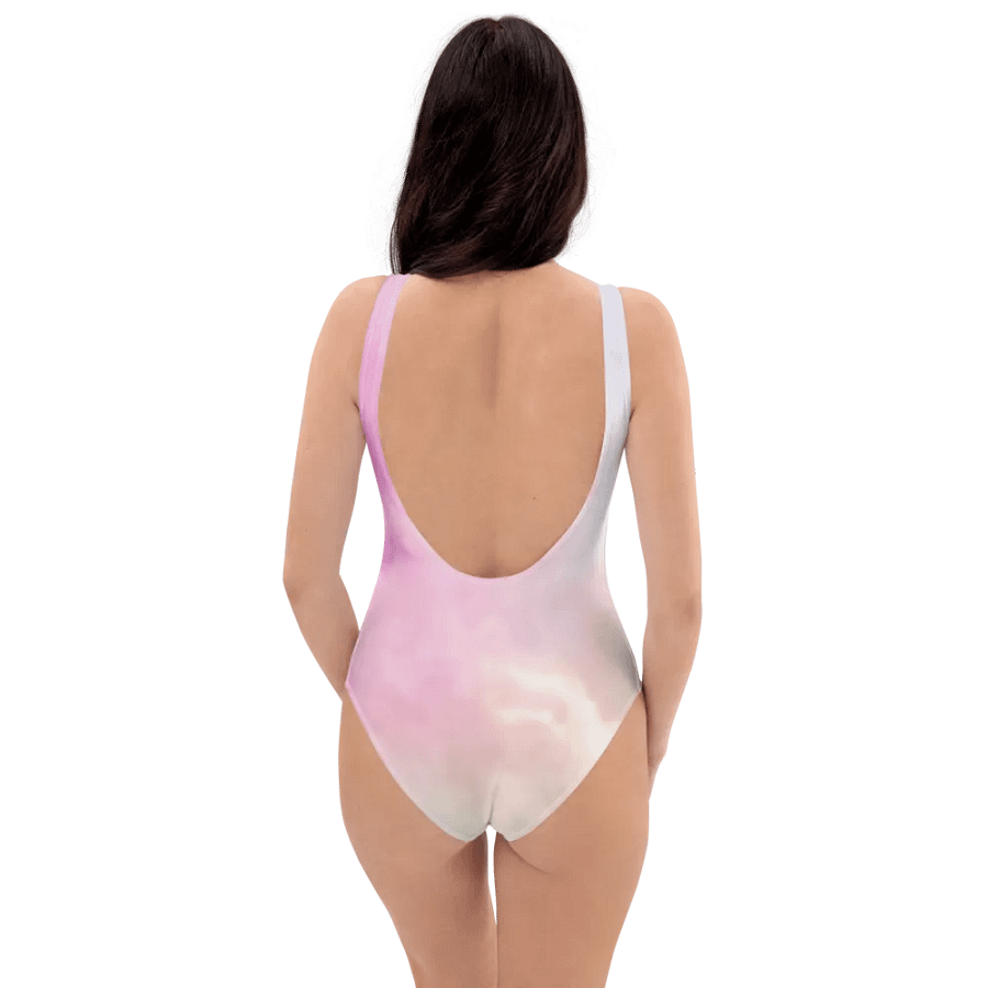 Blur Cloud Rainbow Design one piece Swimsuit - V4 product image (1)