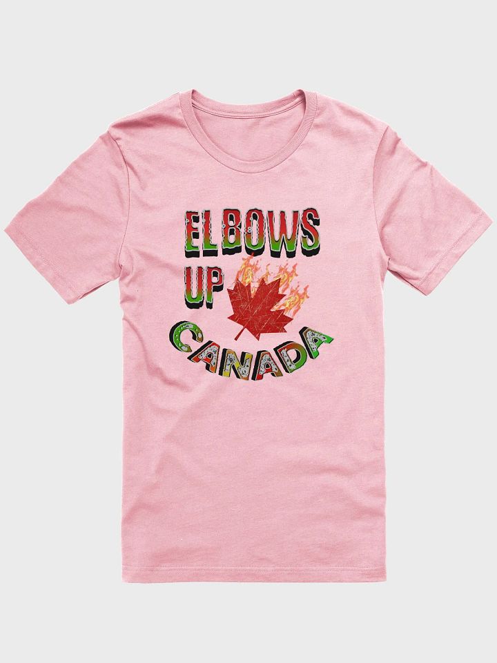 Elbows Up Canada Flaming Maple Leaf T-Shirt product image (22)