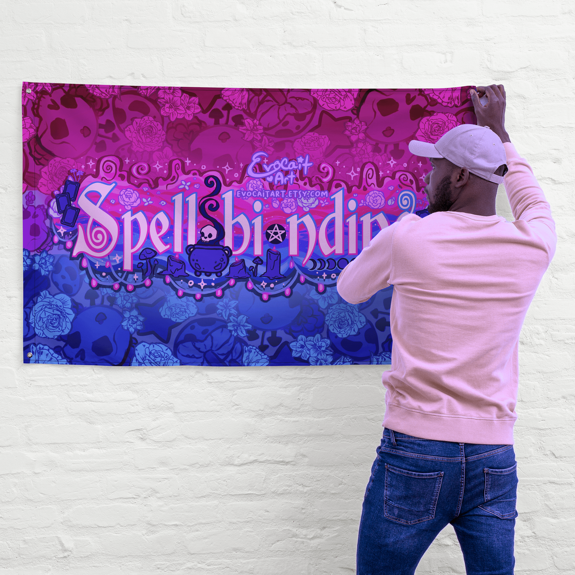 Witchy Fantasy Bisexual Pride Flag - "Spell-bi-nding" product image (4)