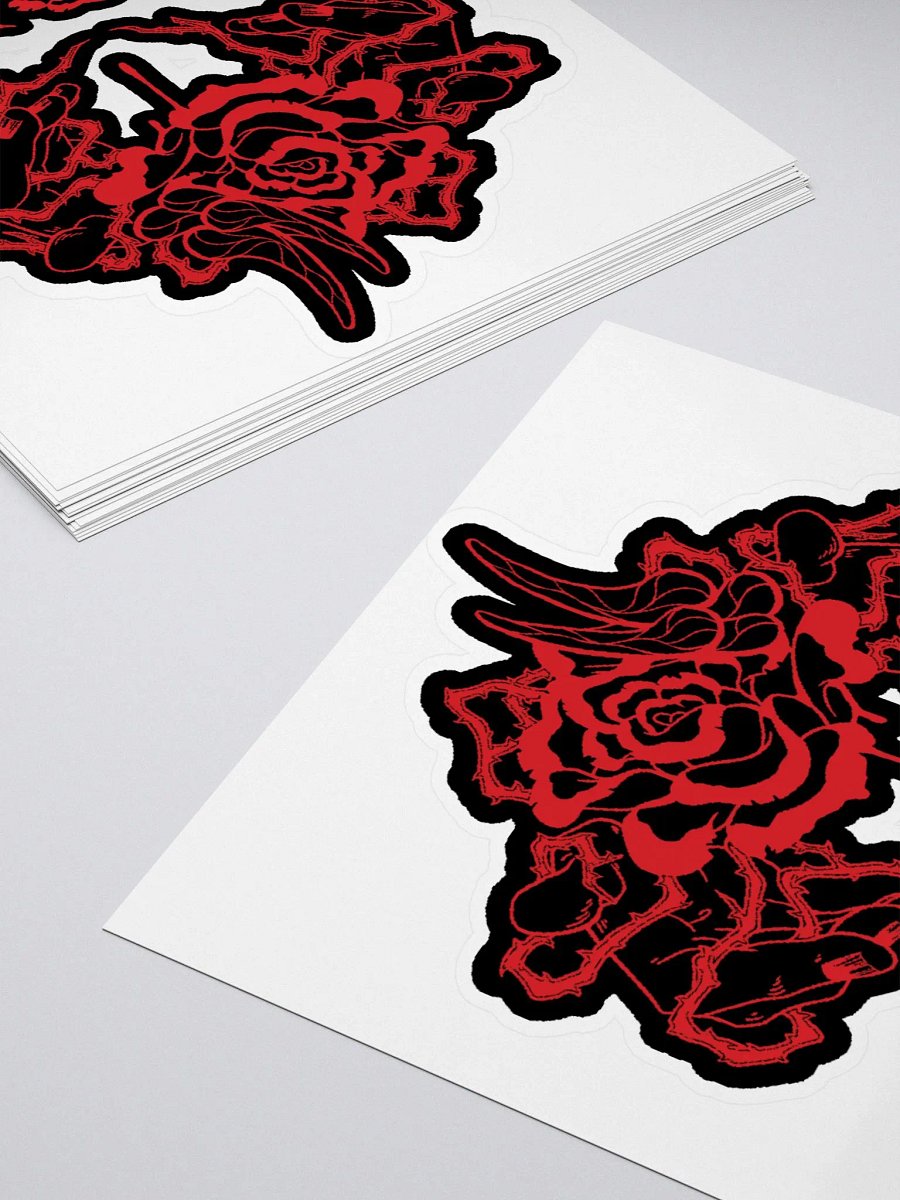DEAD RXSE - Kiss Cut Black Stickers product image (4)