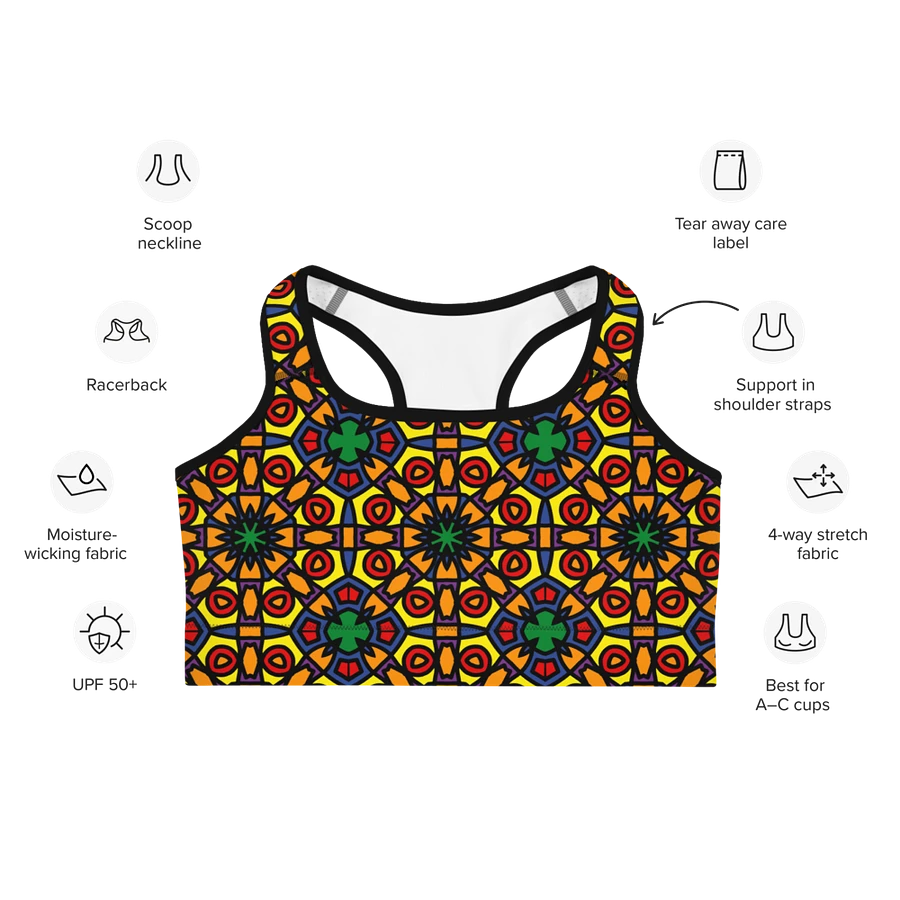 Pride Abstract (1) - Sports Bra product image (7)