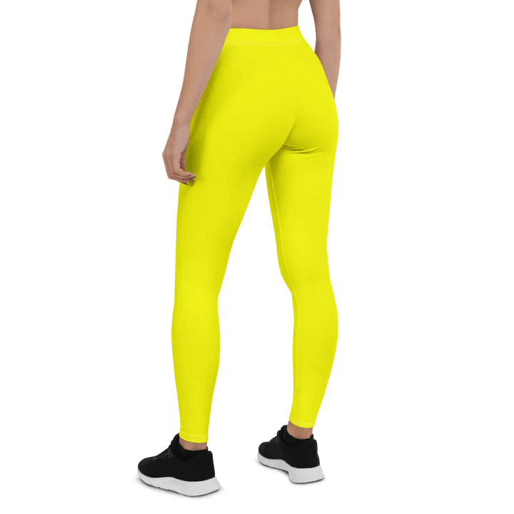 Bright Yellow Leggings Activewear Tights product image (2)