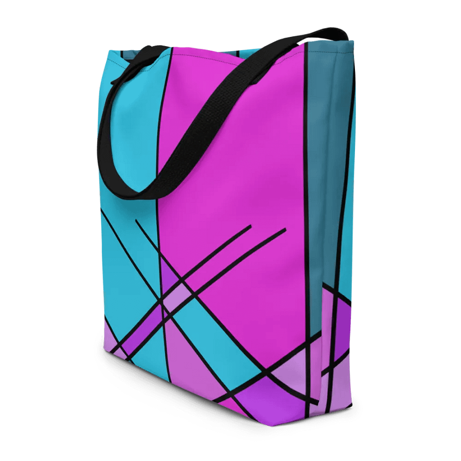 Symmetry In Shades Vibrant Geometric Design Tote Bag product image (8)