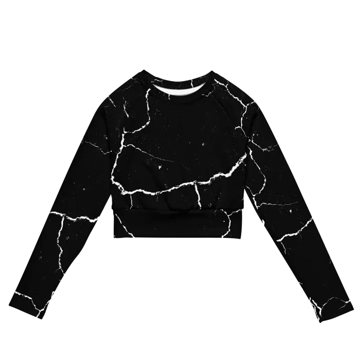 Cracked Monochrome Crop Top product image (1)