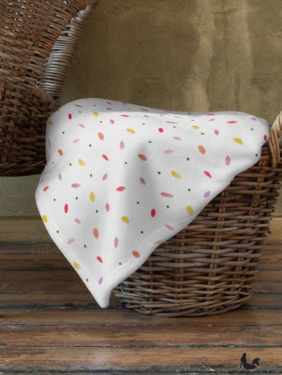 Flower Petal Confetti Fleece Throw Blanket product image (6)
