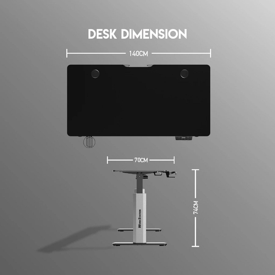 Fantech WS414 – Meja Elektrik Adjustable / Standing Desk Electric Work Station product image (5)