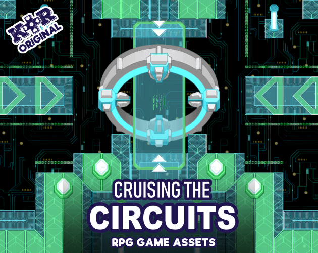 KR Cruising the Circuits Digital World Tileset for RPGs product image (1)