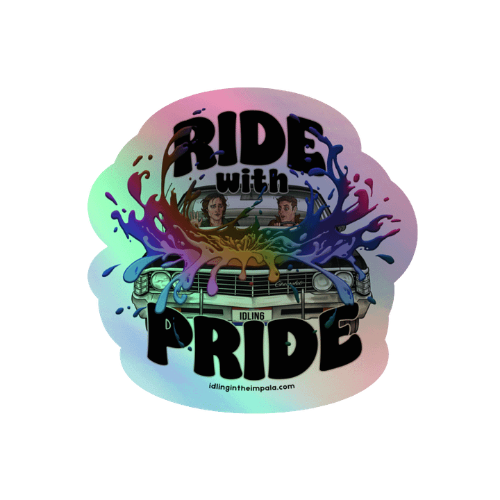 Ride with Pride Holo Sticker - Freeform product image (2)