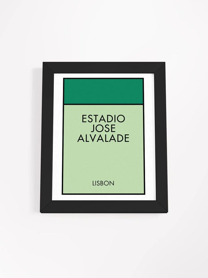 Estádio José Alvalade Stadium Lisbon Monopoly Title Art Framed Print product image (2)