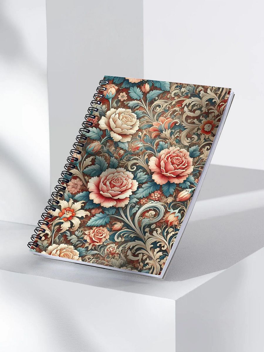 Royal Floral Spiral Notebook product image (3)