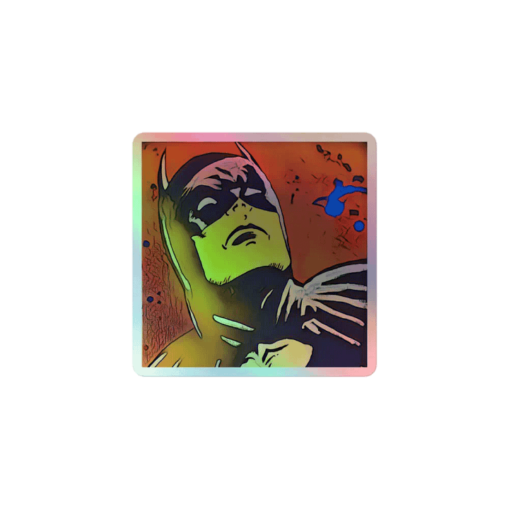 Bat Guy Lit Up Holographic Sticker Set product image (1)