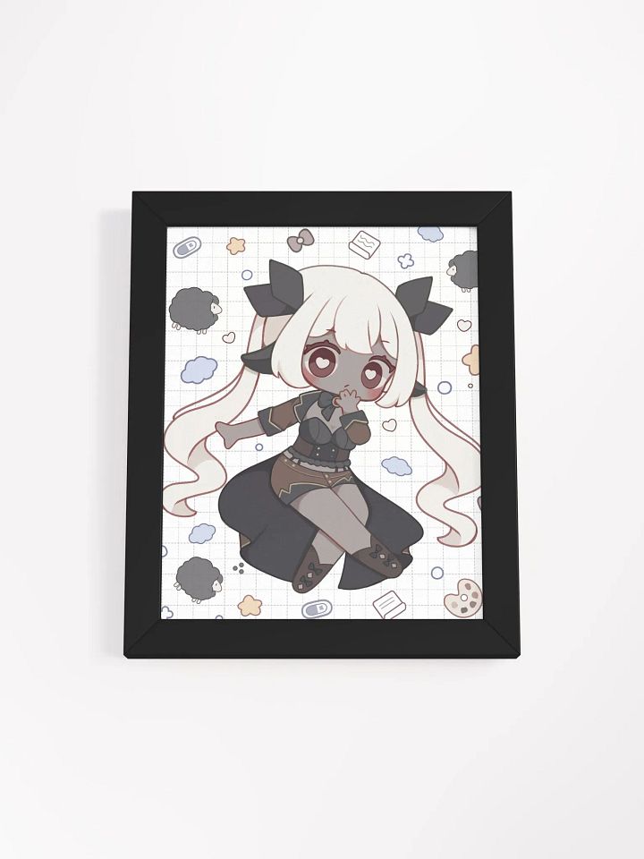 Lila Chibi Doodle Framed Matte Poster product image (1)