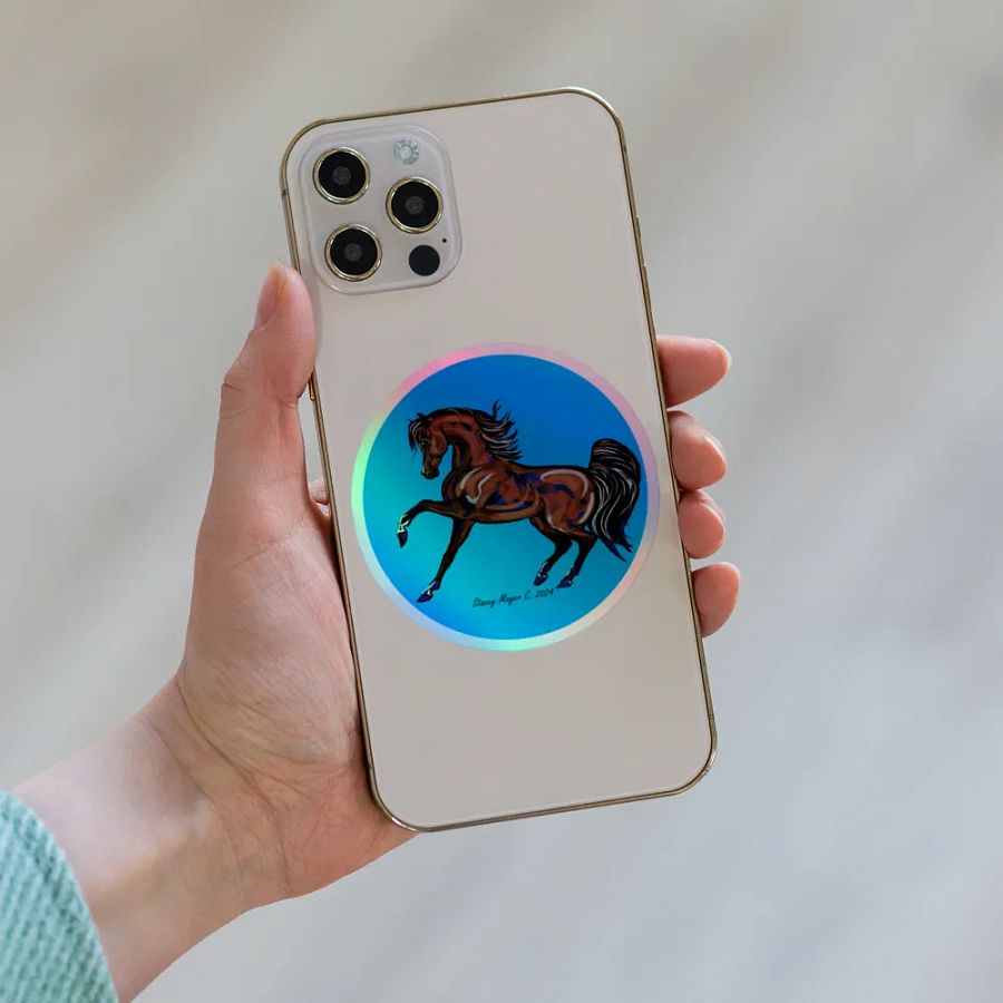 Dancing Arabian Horse Holographic Sticker Sheet product image (8)
