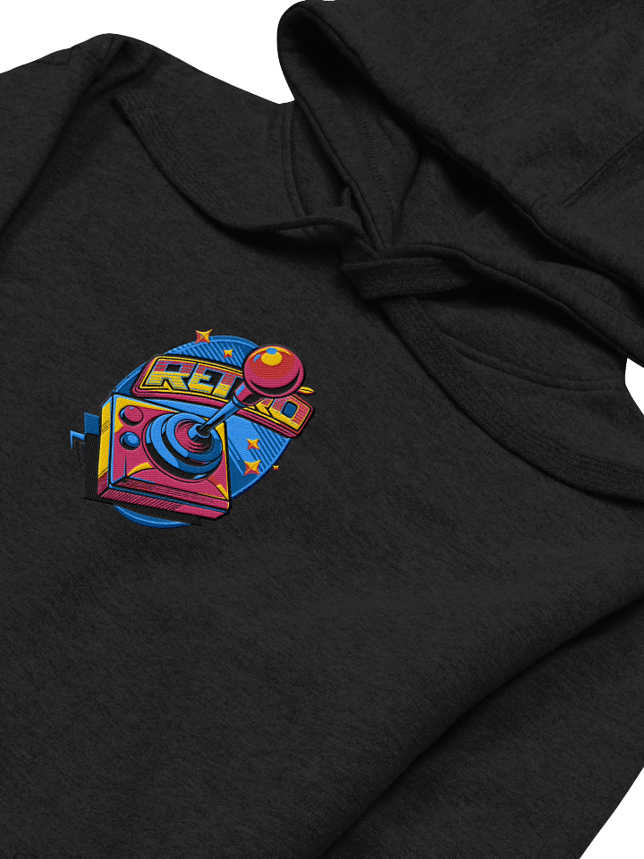 Retro Joystick Center Embroidered Hoodie product image (2)