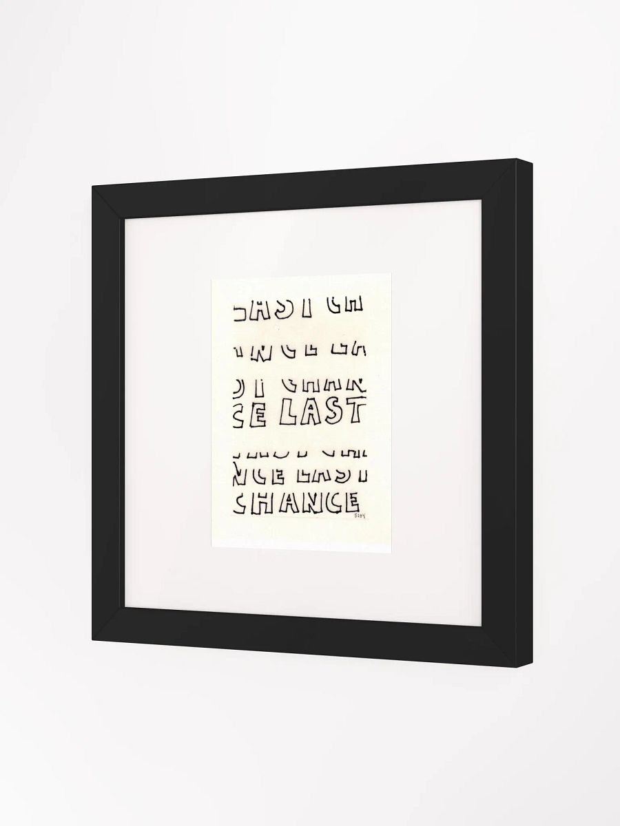 last chance Panel Card Print Framed product image (4)