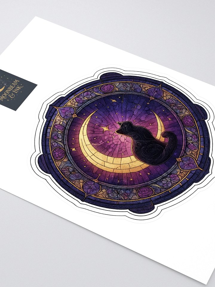 Mystical Cat & Moon Sticker Sheet product image (2)