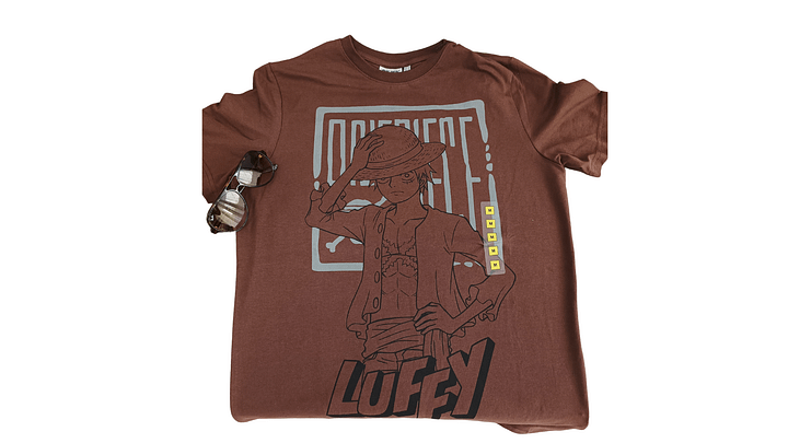 Luffy T-shirt Brown product image (2)