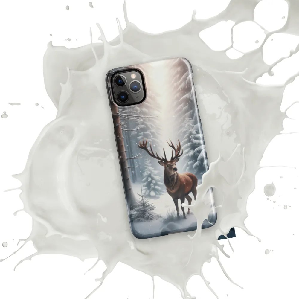 Majestic Deer Snowy Forest iPhone® Snap Case product image (50)