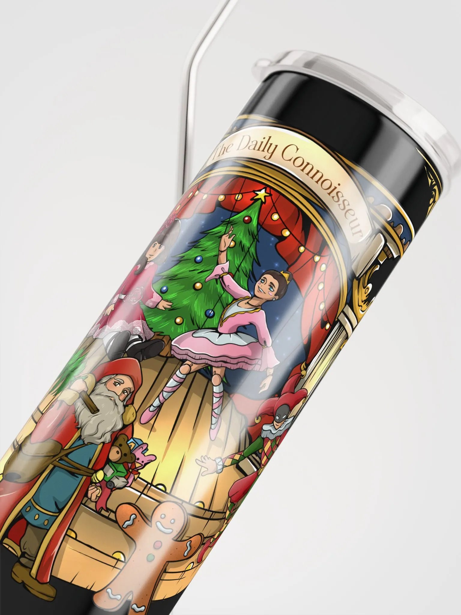 Happy Holidays Tumbler with Straw product image (5)