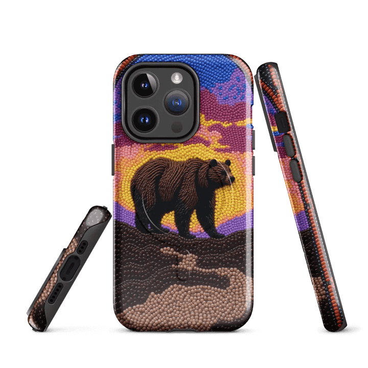 Bear Sunset MagSafe® Tough iPhone® Case product image (3)