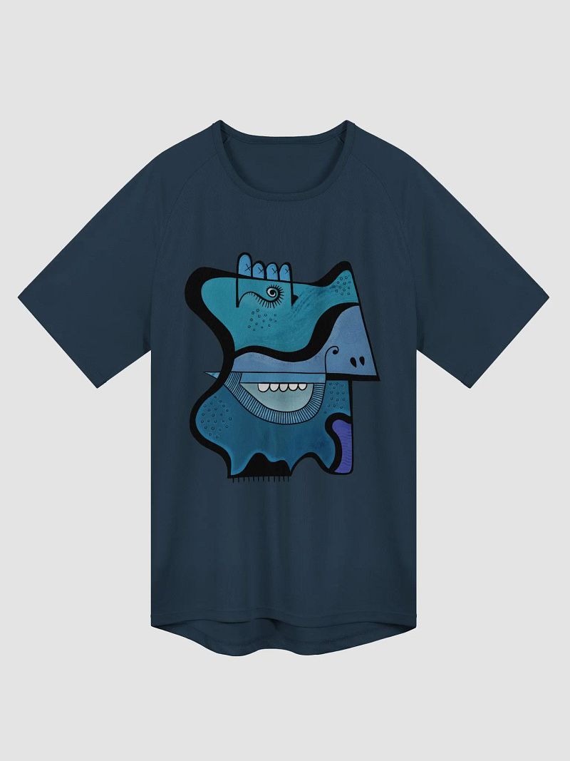 Blue Face on Polyester Tall Tee
