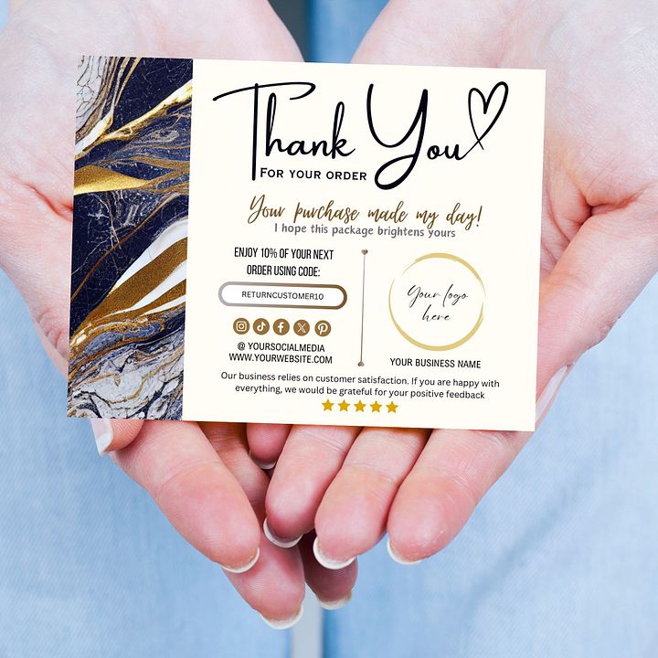 Aurelia - Thank You Card Template product image (2)