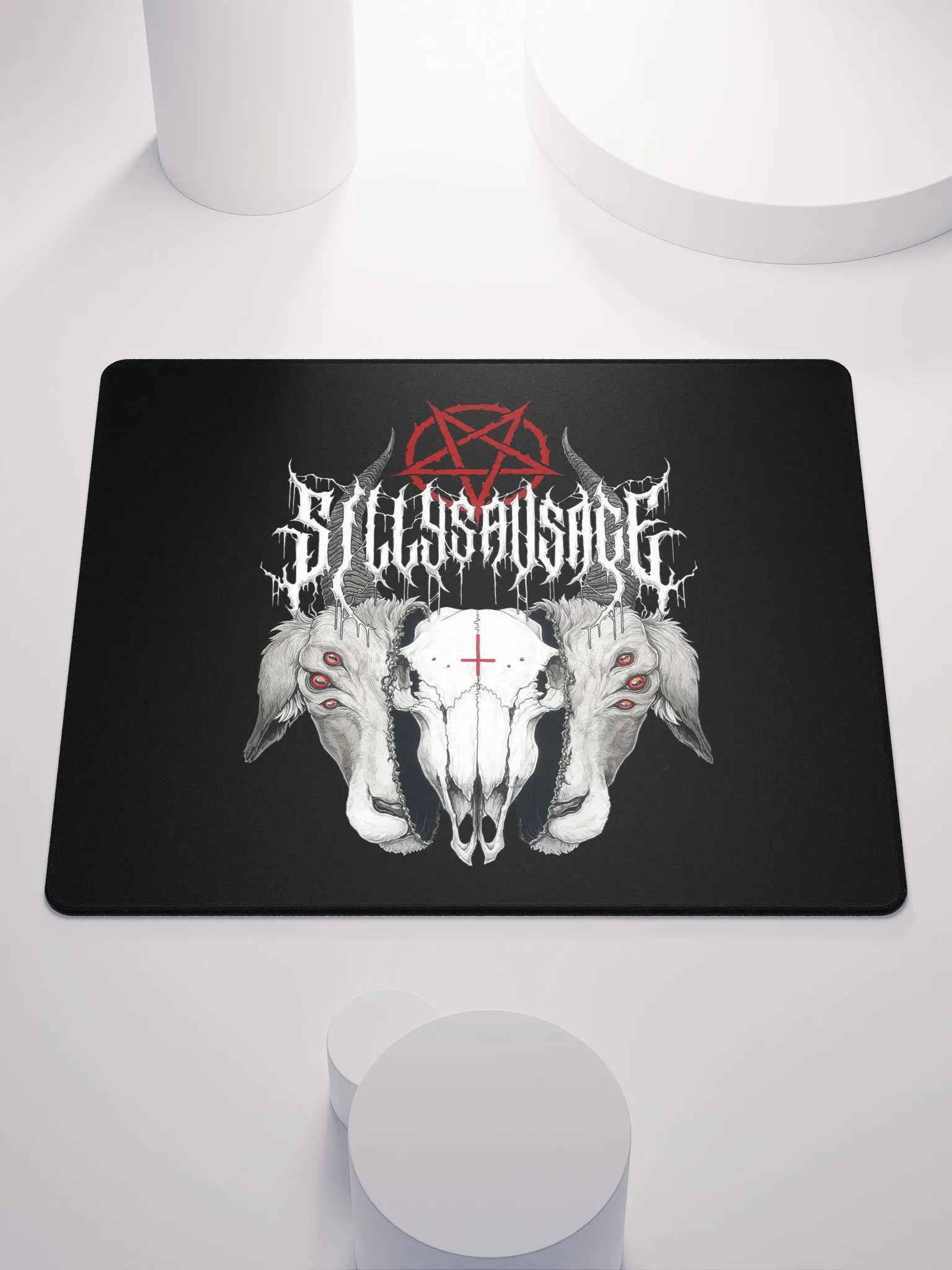 Sillysau5age Demonic Goat Mouse Mat product image (2)